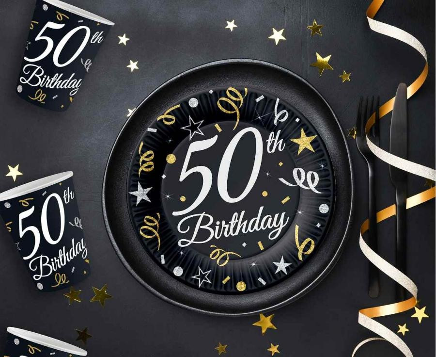 Kubeczki papierowe B&C 50 Birthday 6szt KP-50BD GoDan